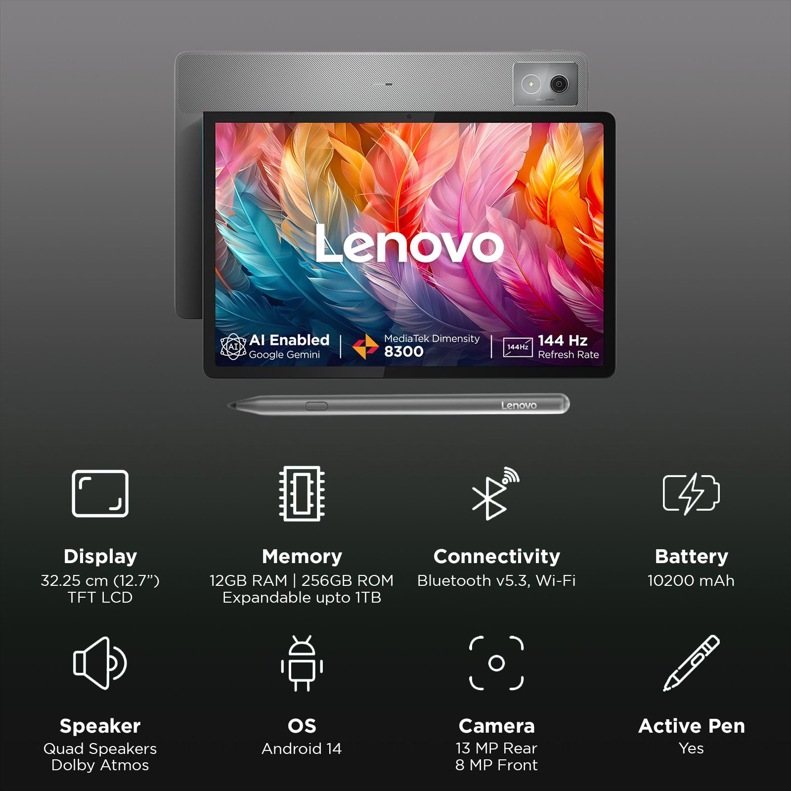 Buy Lenovo Idea Tab Pro Wi-Fi Android Tablet with Tab Pen Plus